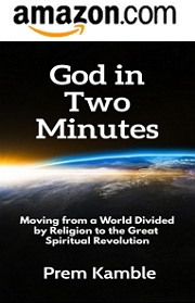Book Cover "God in Two Minutes" by Prem Kamble available in Amazon.com